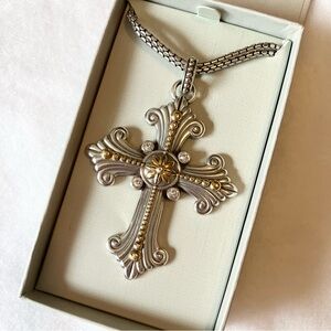 NWT Brighton Roman Cross Necklace